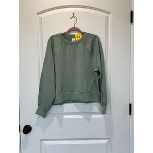 NWT Member's Mark Sandwash Crewneck Pullover Sweatshirt Sage Green Size Medium